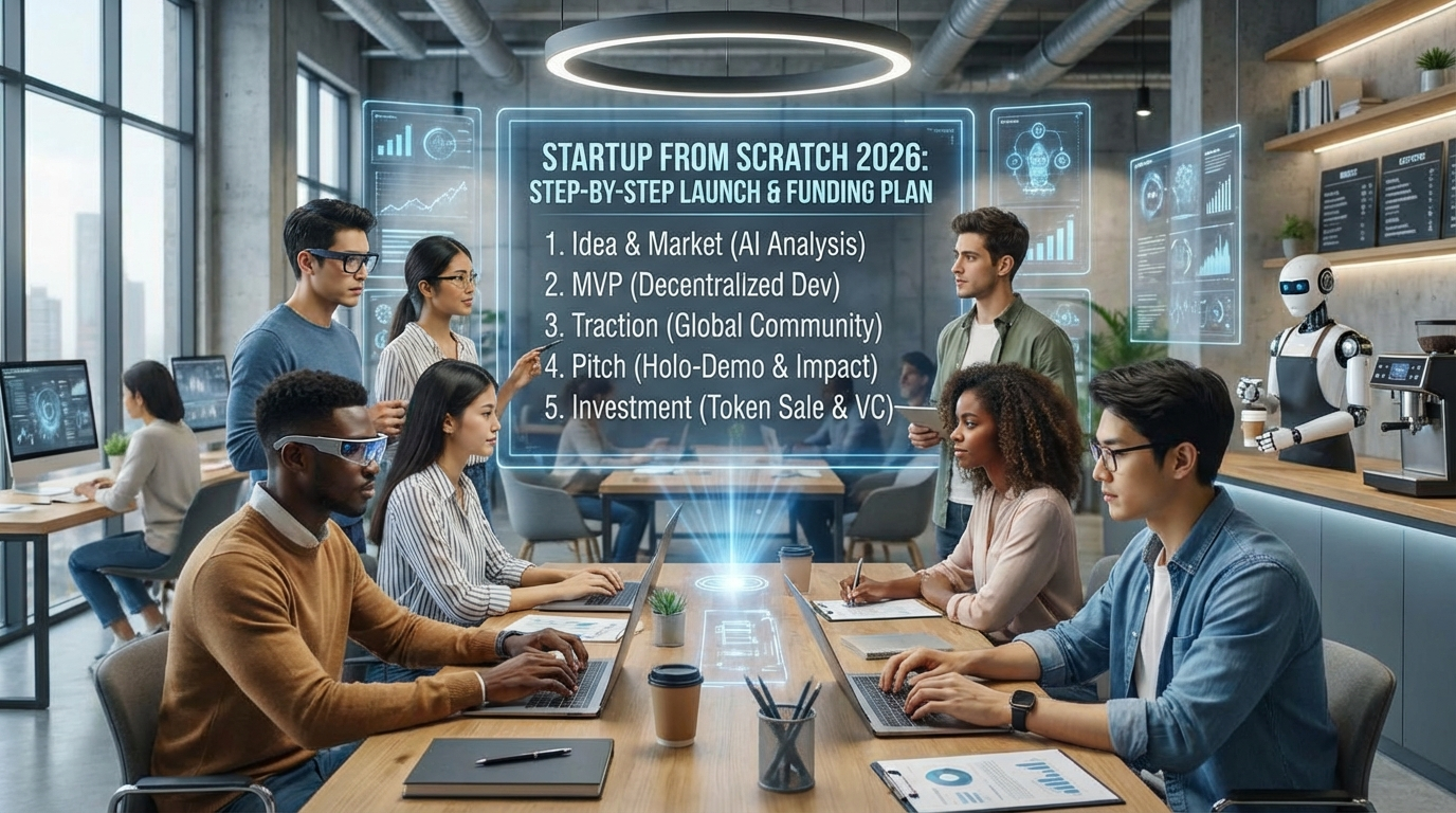 Стартап с нуля в 2026: пошаговый план запуска и привлечения инвестиций