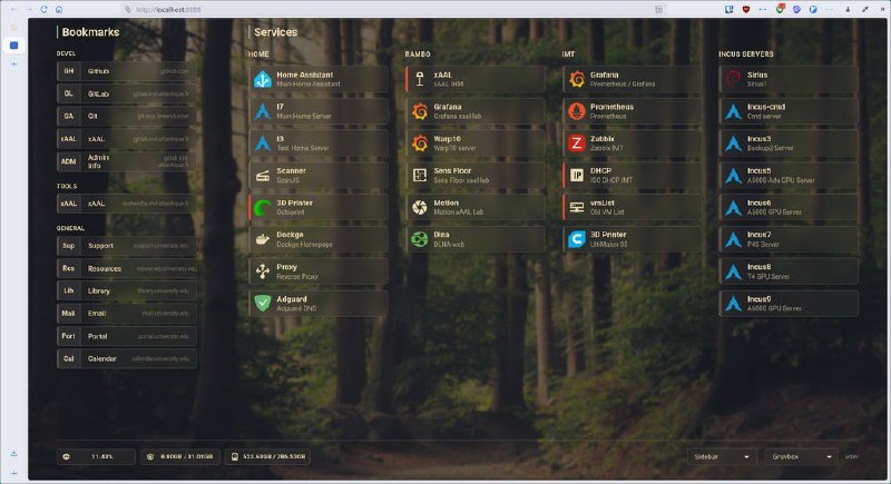 Ультралегкий бесплатный дашборд для домашних лабораторий на Go: идеальный выбор для энтузиастов селф-хостинга