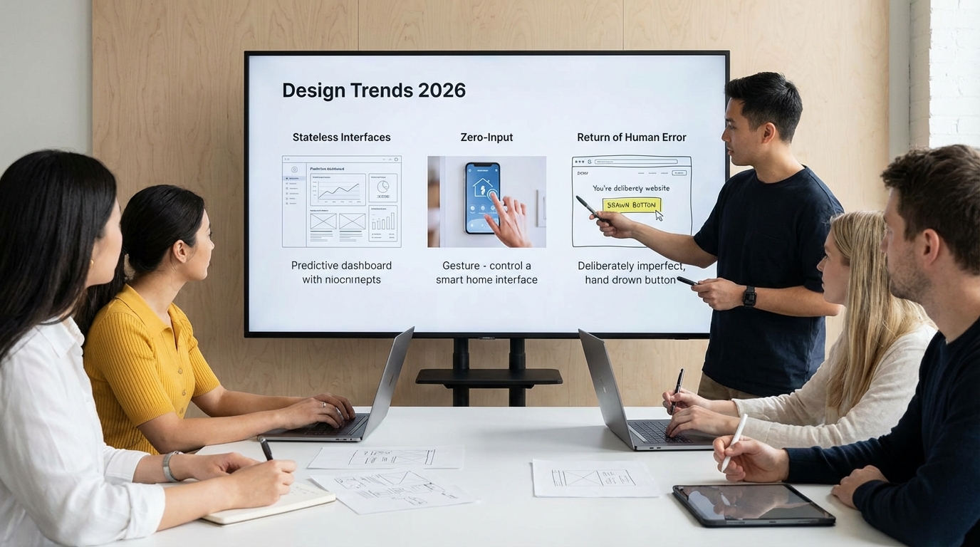 Дизайн-тренды 2026: новый взгляд на интерфейсы и графику