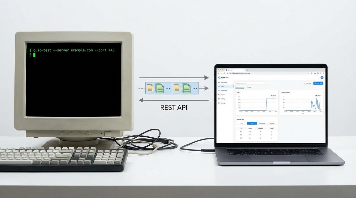 quic-test: от командной строки к интуитивному веб-интерфейсу с REST API