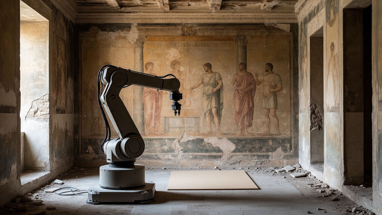 Роботизированная технология будет способствовать восстановлению фресок в Помпеях