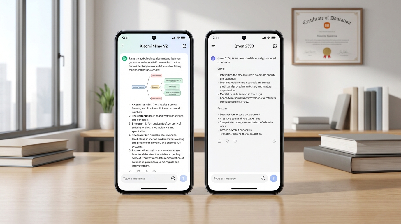 Xiaomi Mimo V2 Flash: бесплатная модель обошла Qwen 235B в создании образовательного контента