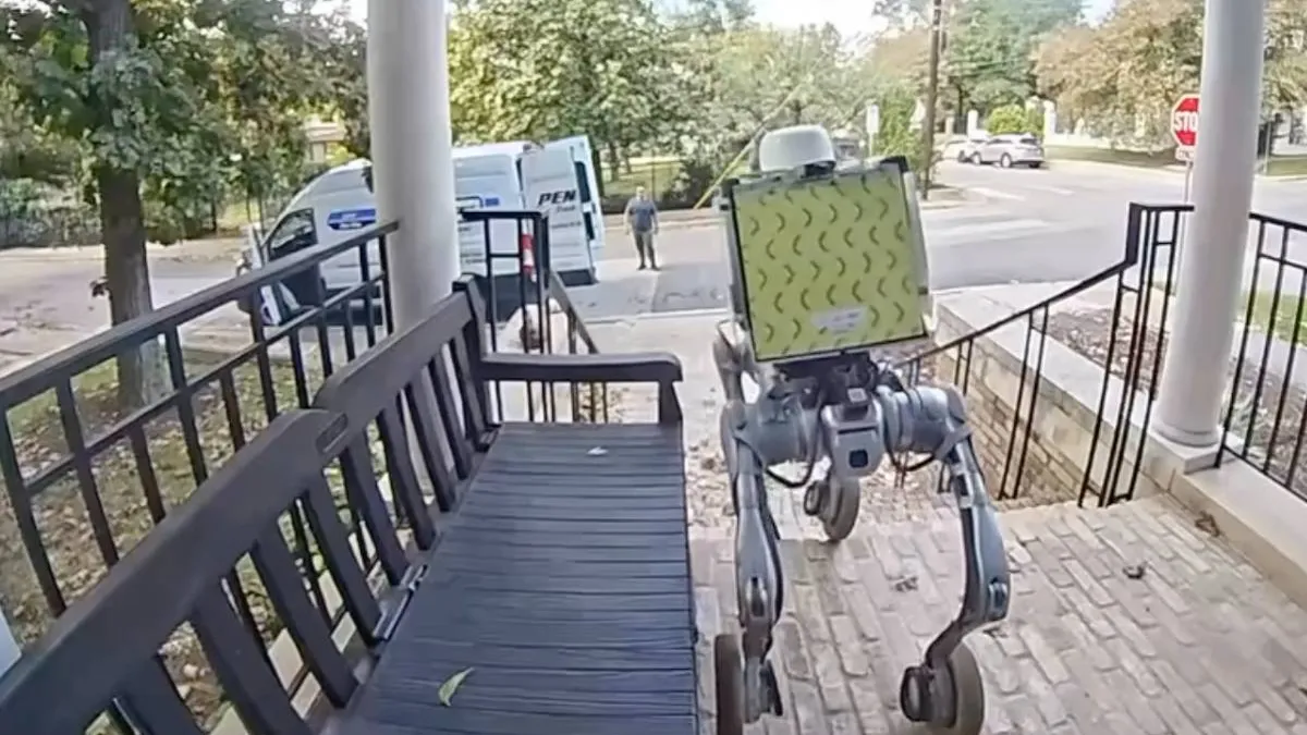 Автономный робот не смог доставить посылку